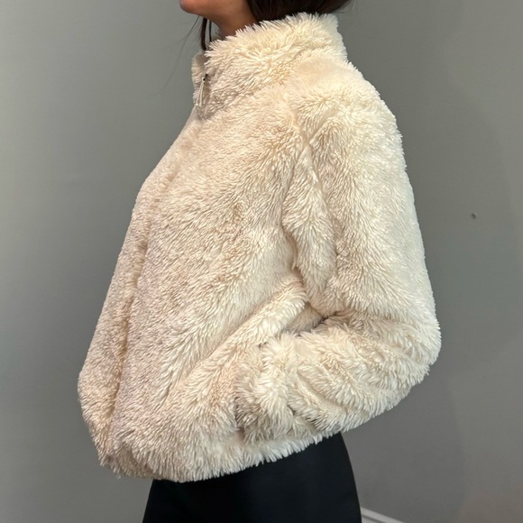SOLD Patagonia Lunar Frost Jacket, High Pile Fleece, Natural Cream, Zip-Up,Small - Picture 2 of 9
